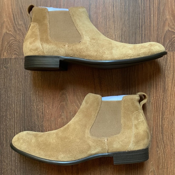 john varvatos suede chelsea boots